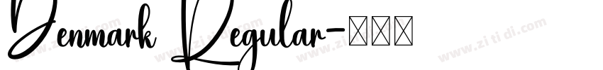 Denmark Regular字体转换